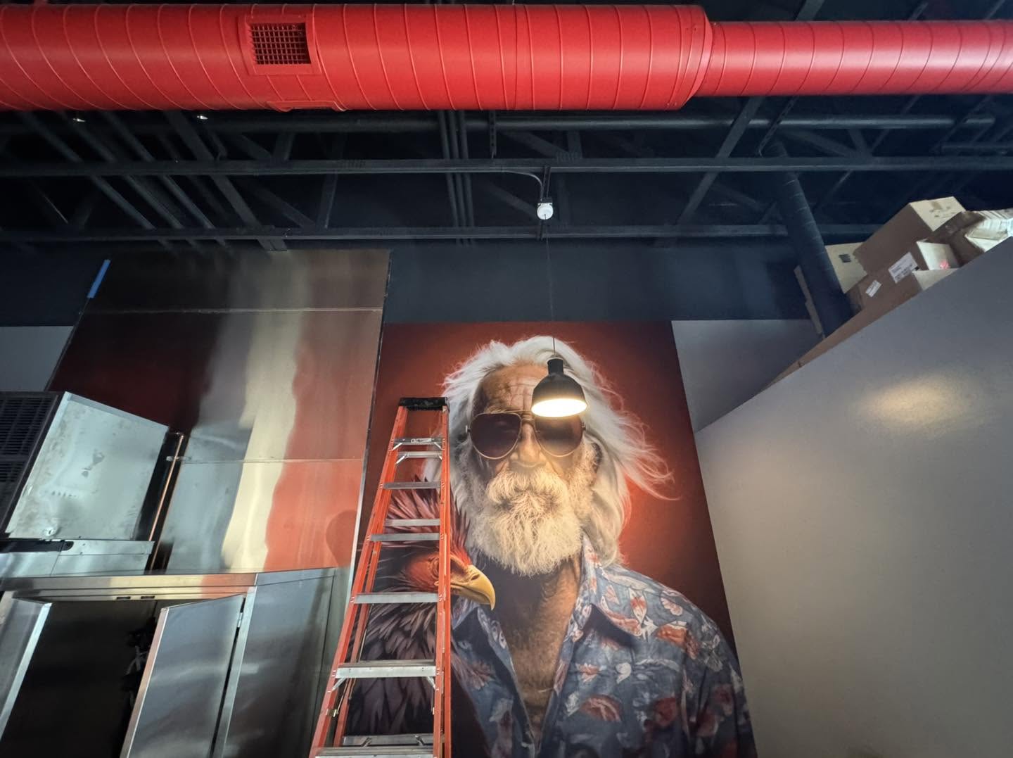 restaurant wall graphics project by Project X Graphics