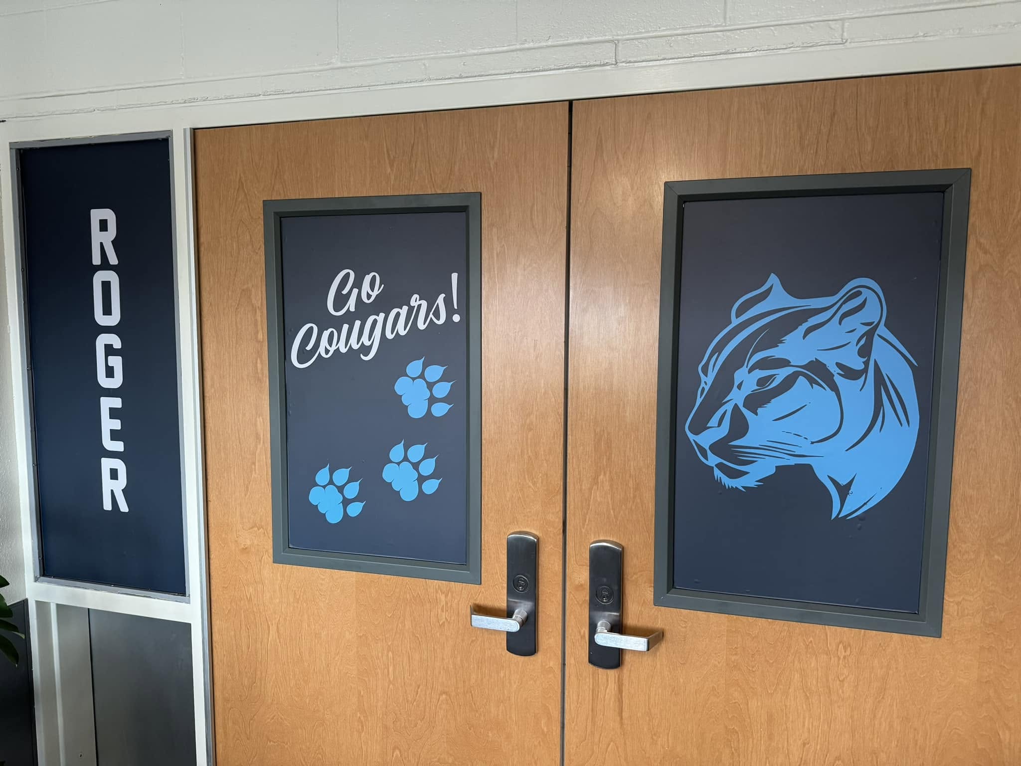 custom door + window graphics project by Project X Graphics